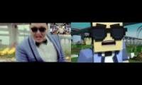 Gangnam Style Minecraft Style Sparta Remix (SonicFans468 VS SonicFans468 Style)