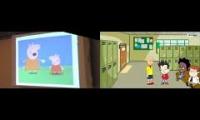 Thumbnail of 2 videos in 1 mashup