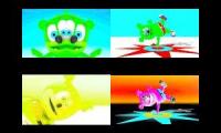 Gummy Bear Song HD (Four Fast Neon Version At Once)