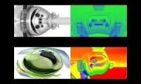 Gummy Bear Song HD ( Four Normal Fast Version at Once)