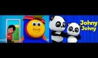Kids TV Bob The Train VS. Baby Bao Panda Johnny Johnny Yes Papa Mashup!