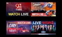 Thumbnail of Live 92 News, Samaa News, Geo News, ARY News