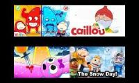 Wolfoo Caillou sprunki and jeffy sml (winter edition)