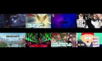 Thumbnail of 8 movie songs playing at the same time