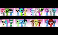 8 sprunki compilations Banana Porridge OC