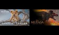 Thumbnail of Mufasa: The Lion King; Normal vs Prehistoric Planet