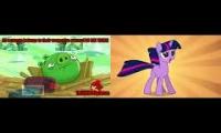 Thumbnail of Bad Piggies Vs My Little Pony Sparta Crash Remix (2-Parison)