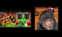 Thumbnail of Luigi and King Kong vs Bowser and Godzilla