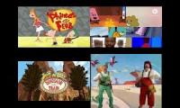 theme remix and phineas and ferb dinosaur train and Super Mario Brothers Super Show