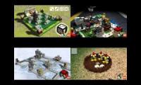 Thumbnail of all 4 Lego Board Games (How to) played at once