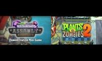 Thumbnail of Plants vs zombies 2:Demonstration mini-game (Assault Airspace and Far Future)