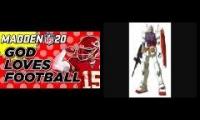 Thumbnail of gundam over football