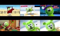 6 gummy bear kummipea and gummy fan