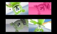Gummy Bear Song HD (Four Upside Down Version At Once)