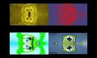 Gummy Bear Song HD (Four Mirror #2 Versions At Once)