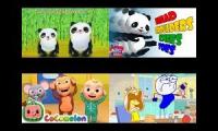 Cocomelon/ABC Kids TV Head Shoulders Knees And Toes Comparison