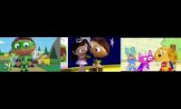 3 diffrent Super Why epiodes from the 3 Seasons