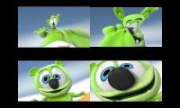 Gummy Bear Song HD (Four Fisheye Versions At Once)