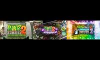 Plants vs zombies 2 Demonstration mini-game: Modern Day x Holiday Mashup x Celebratory Carousel Cras