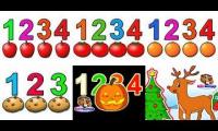 busy beavers counting apples tomatoes oranges cookies pumpkins reindeer