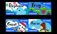 Letter E-F-G-H Songs by Pinkfong (same time)