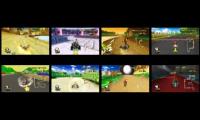 Thumbnail of All Mario Kart Wii Leaf and Lightning Cup Tracks at Once