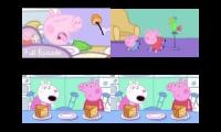 Peppa Pig eating cake