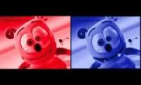 2 Gummy Bears Red vs Blue Colors Version