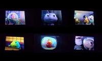 Thumbnail of all 6 pixar movies in reverse rewiding vhs