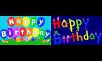 Kids TV 123 Happy birthday to you comparison
