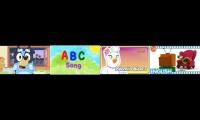 Thumbnail of Bluey and KidsTV123 ABC Song and Palomita Blanca and Pocoyo