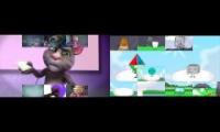 Talking Tom and object overload Sparta Remix