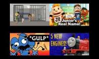 Thumbnail of Caillou getting what he somewhat deserves