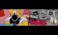 Thumbnail of popeye tries firearm safety from homer
