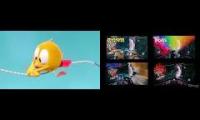 Thumbnail of Chicky,2 minions,poppy and branch,Sonic and tails,and stitch on a regal roller coaster