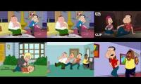 Thumbnail of Peter and Lois and Chris and Joe and Cleveland is so mad at Quagmire