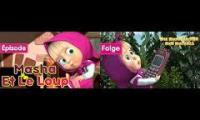 Masha and The Bear - Call Me please! (Episode 9) - French/German - Mashup