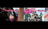 Masha and The Bear - Prances with Wolves (Episode 5) - Russian/English Dub - Mashup