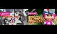 Masha and The Bear - Prances with Wolves (Episode 5) - Spanish LA/Portuguese Br Dub - Mashup