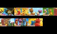 all 7 the cuddlies playing at the same time