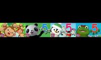 abc kid tv five little animals