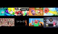 bfdia 15 plus bfb 14 plus inamate insanity plus junya1gou plus stickman ...