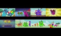 Thumbnail of Numberblocks episodes at once in greek