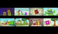 Thumbnail of Numberblocks episodes at once in greek