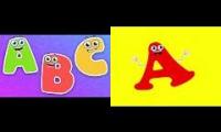 Alphabet Song English vs Spanish - La cancion de el alfabeto ingles y español