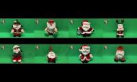 Singing animated plush Santa Claus animatronics