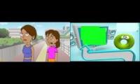 Dora Goes On A Scary Roller Coaster And Dies On Next On Cartoonito Template Ring Ident