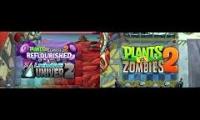 Plants vs zombies 2:Demonstration mini-game (Crimson Front and Assault Airspace and Far Future)