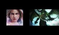 Thumbnail of WoW mashup of warriors from league