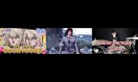 Thumbnail of Fuwamoco singing Eye of the Tiger with Davie504 Bass and Tarn Softwhip Drum Cover